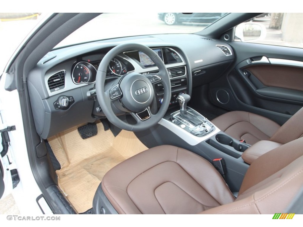Chestnut Brown Interior 2013 Audi A5 2.0T quattro Coupe Photo #75768407