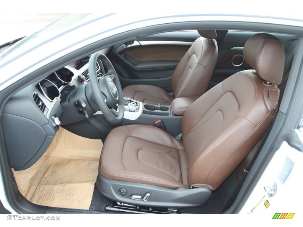 Chestnut Brown Interior 2013 Audi A5 2.0T quattro Coupe Photo #75768425