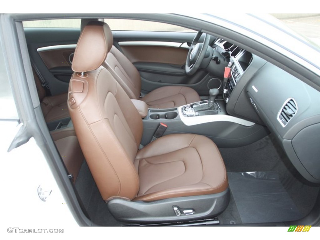 Chestnut Brown Interior 2013 Audi A5 2.0T quattro Coupe Photo #75768596