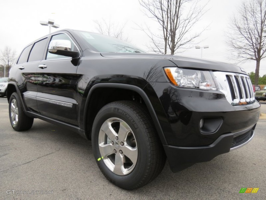 2013 Grand Cherokee Limited - Brilliant Black Crystal Pearl / Black/Light Frost Beige photo #5