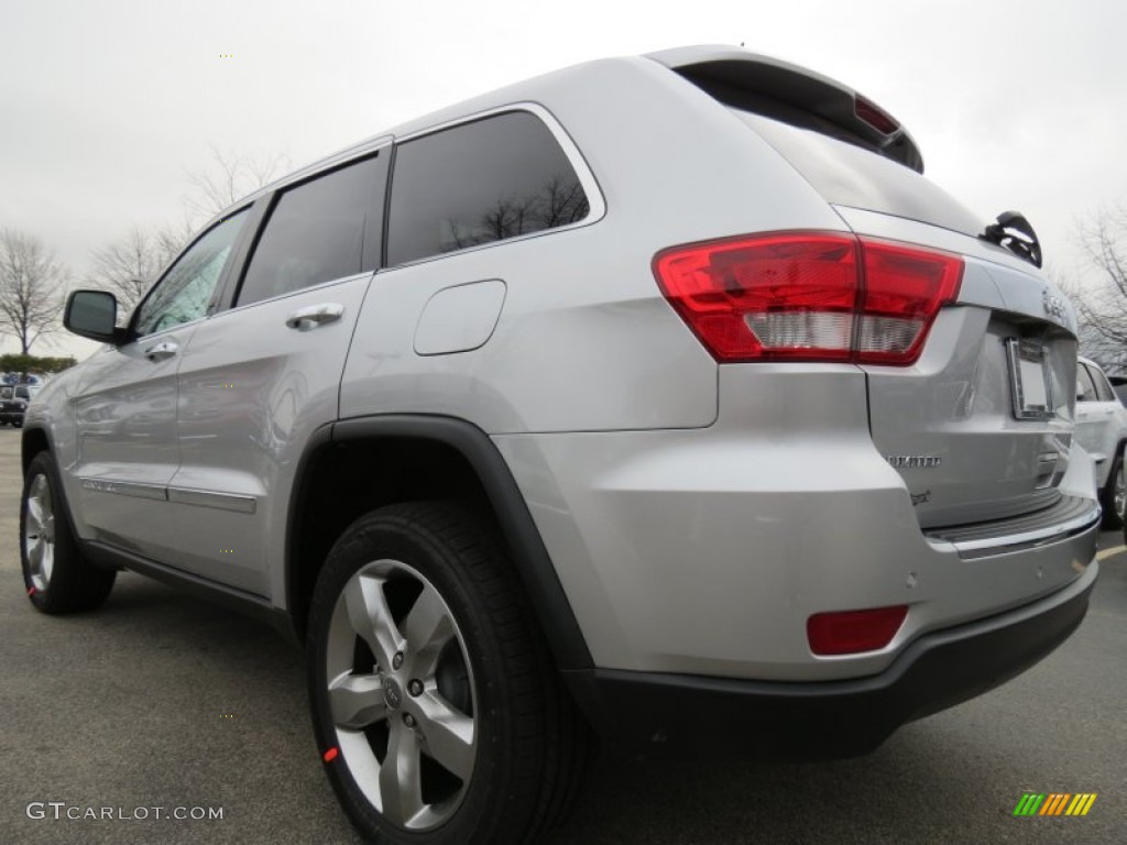 2013 Grand Cherokee Limited - Bright Silver Metallic / Black photo #2