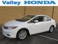 2012 Taffeta White Honda Civic EX-L Sedan  photo #1