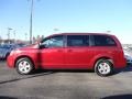 Deep Cherry Red Crystal Pearl 2010 Dodge Grand Caravan SE Hero Exterior