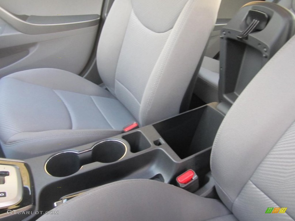 2012 Elantra Limited - Midnight Black / Gray photo #13