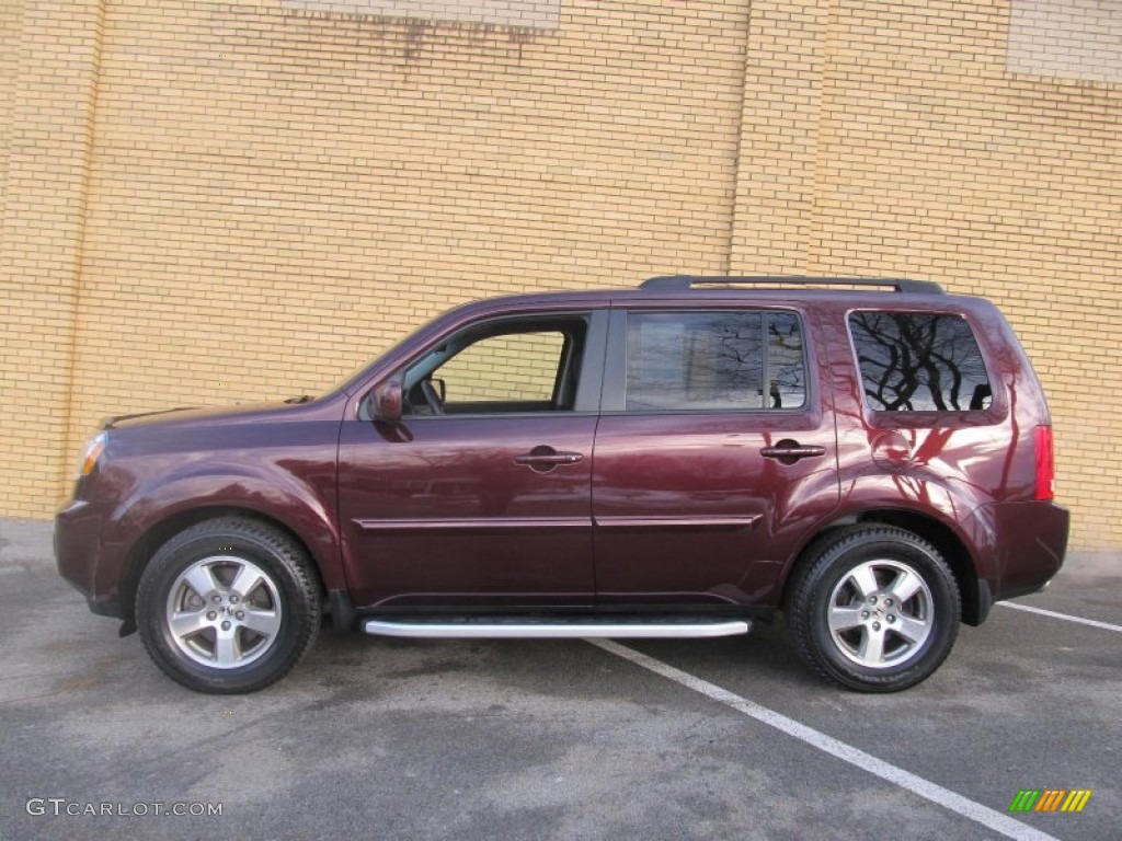 Dark Cherry Pearl 2011 Honda Pilot EX 4WD Exterior Photo #75770317
