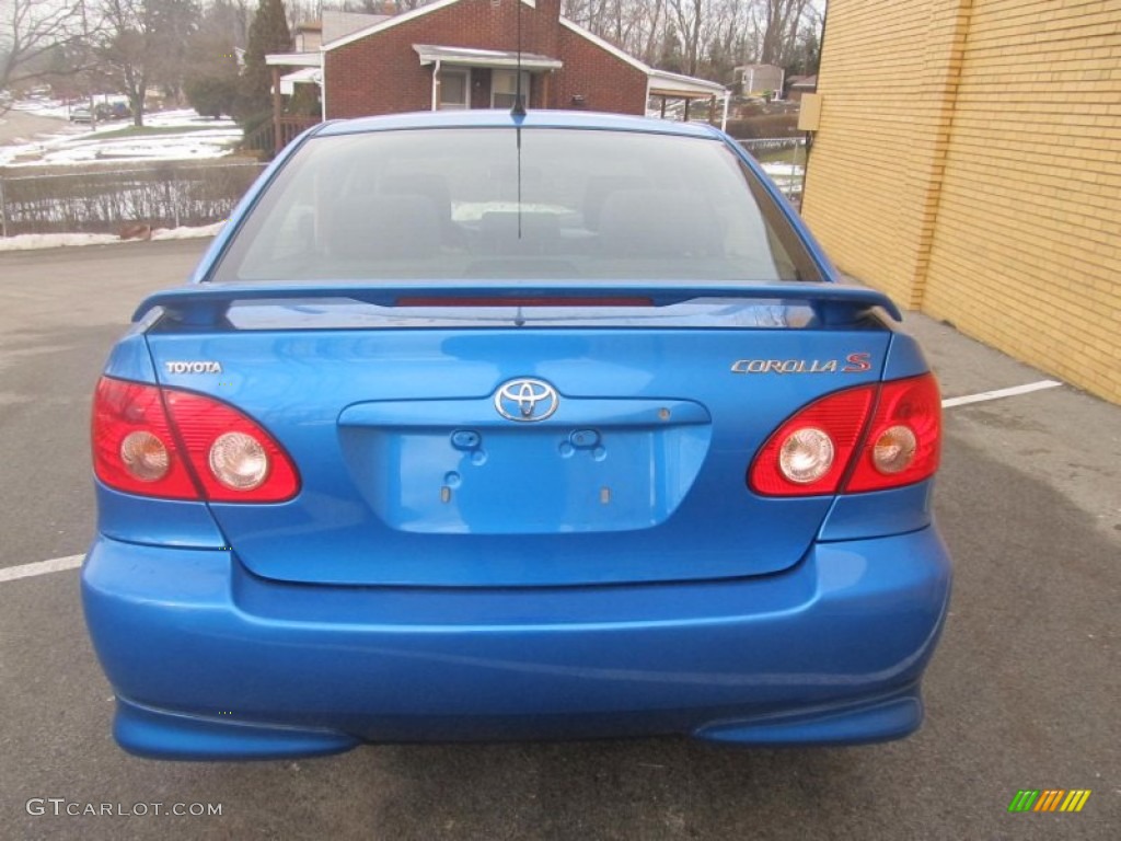 2007 Corolla S - Speedway Blue Metallic / Dark Charcoal photo #4