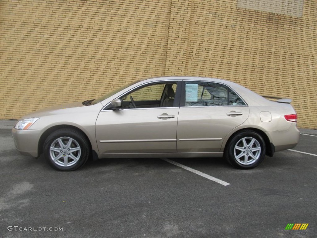 Desert Mist Metallic 2004 Honda Accord EX V6 Sedan Exterior Photo #75771368