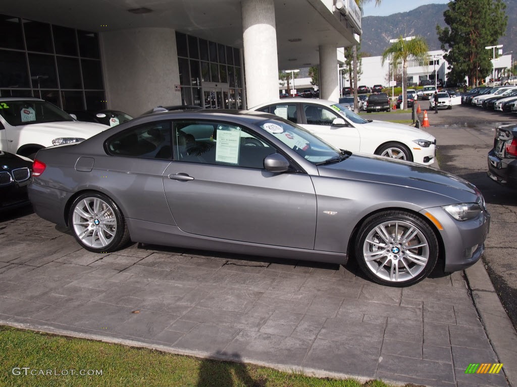 2010 3 Series 335i Coupe - Space Gray Metallic / Black photo #3