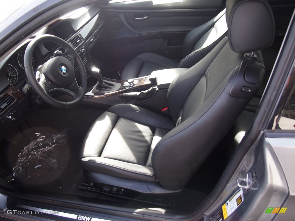 2010 3 Series 335i Coupe - Space Gray Metallic / Black photo #12