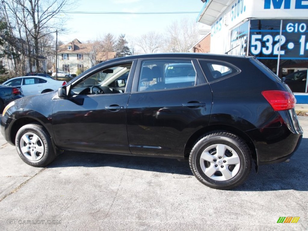 Wicked Black 2009 Nissan Rogue S AWD Exterior Photo #75772544