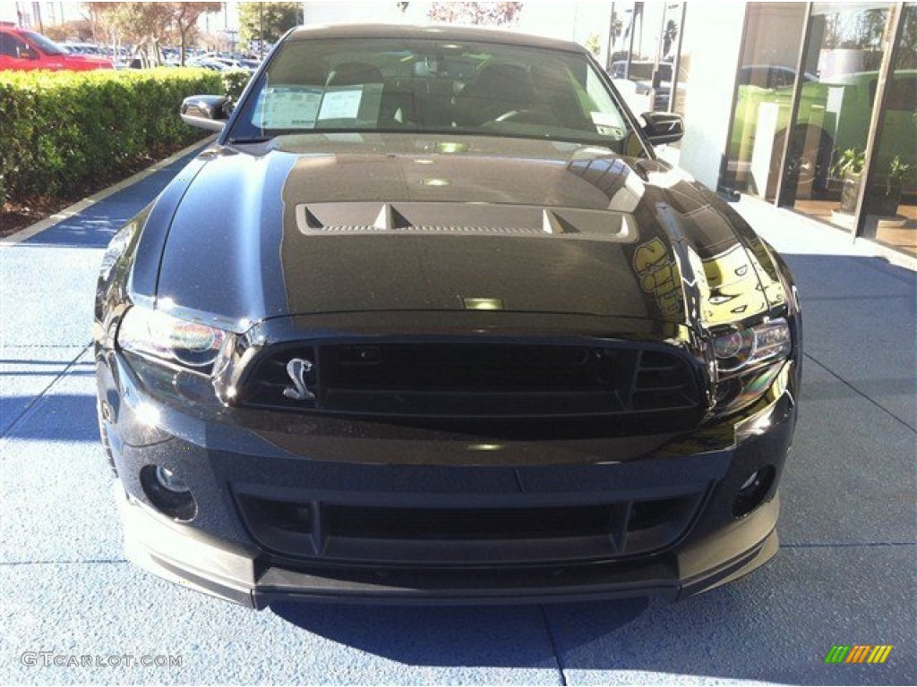 Black 2013 Ford Mustang Shelby GT500 SVT Performance Package Coupe Exterior Photo #75772778