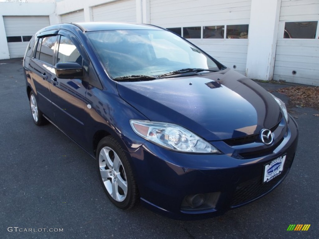 2006 MAZDA5 Sport - Strato Blue Mica / Black photo #4