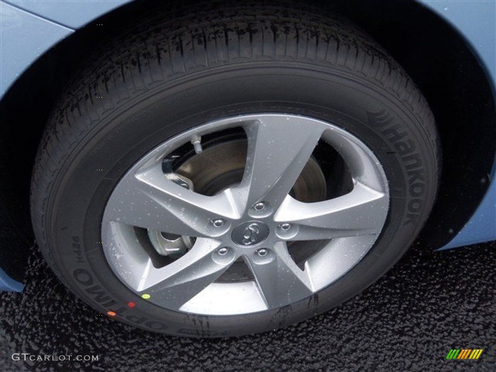 2013 Elantra GLS - Blue Sky Metallic / Beige photo #3