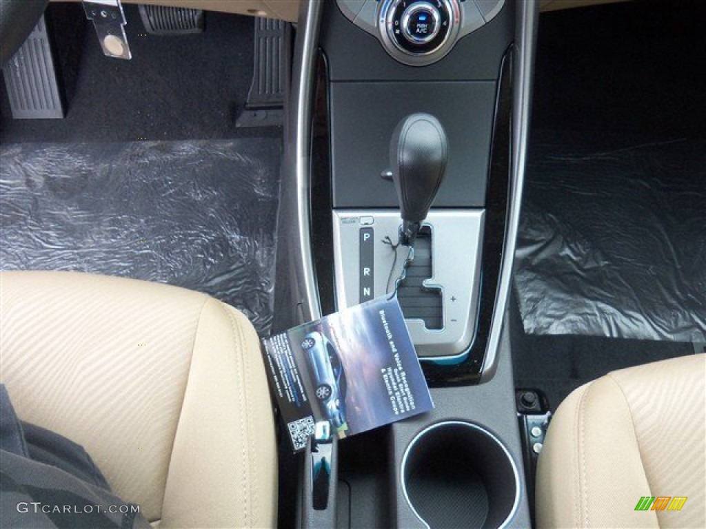 2013 Elantra GLS - Blue Sky Metallic / Beige photo #14