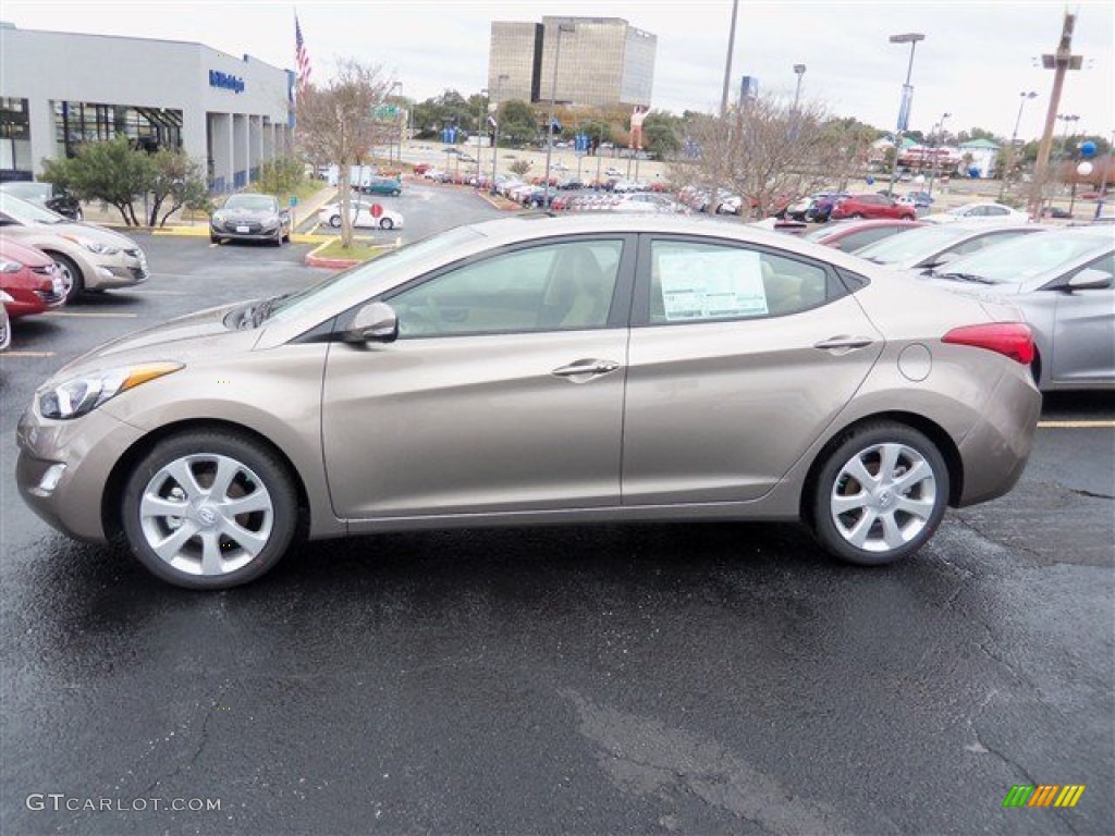 2013 Elantra Limited - Desert Bronze / Beige photo #4