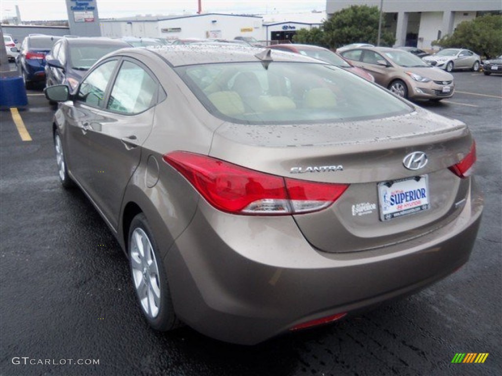 2013 Elantra Limited - Desert Bronze / Beige photo #5