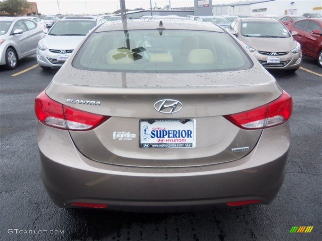 2013 Elantra Limited - Desert Bronze / Beige photo #6