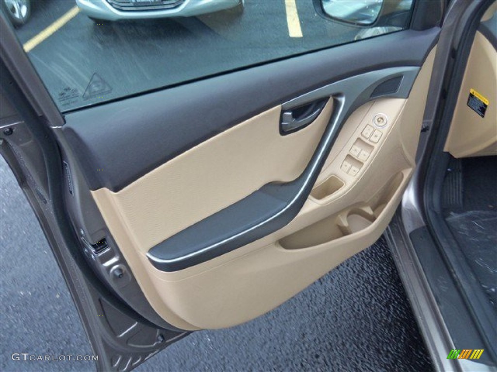 2013 Elantra Limited - Desert Bronze / Beige photo #8