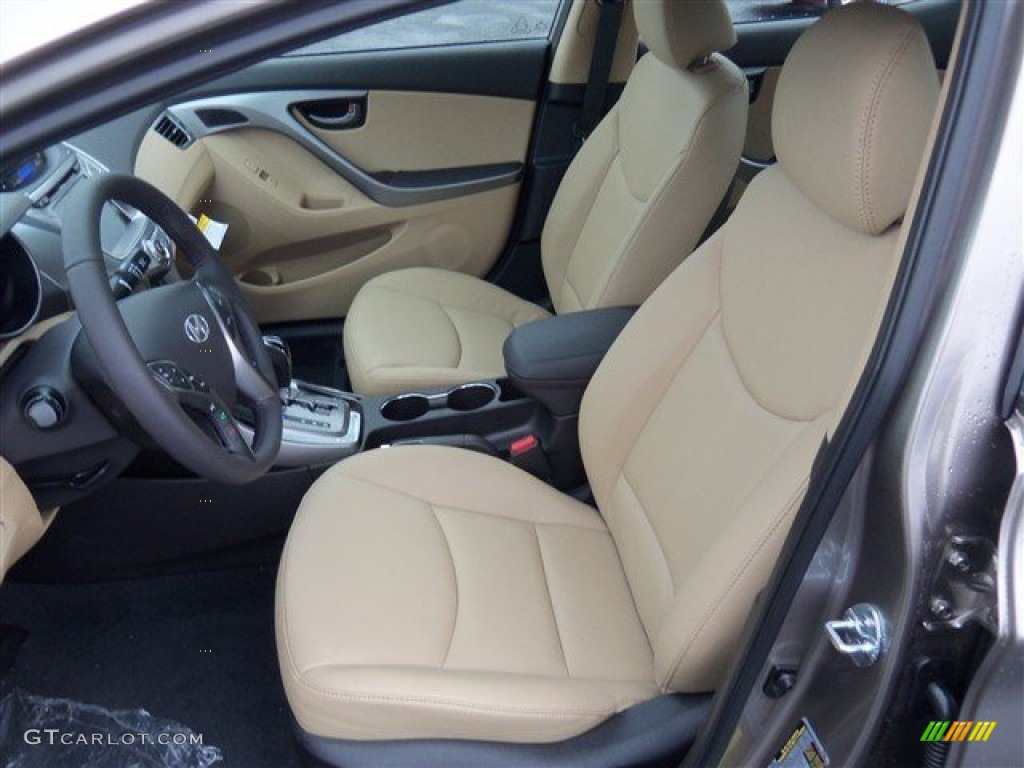2013 Elantra Limited - Desert Bronze / Beige photo #10