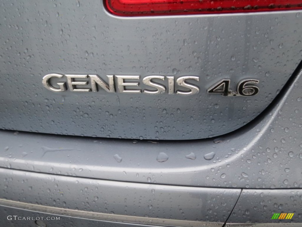 2009 Genesis 4.6 Sedan - Sterling Blue Metallic / Black photo #16