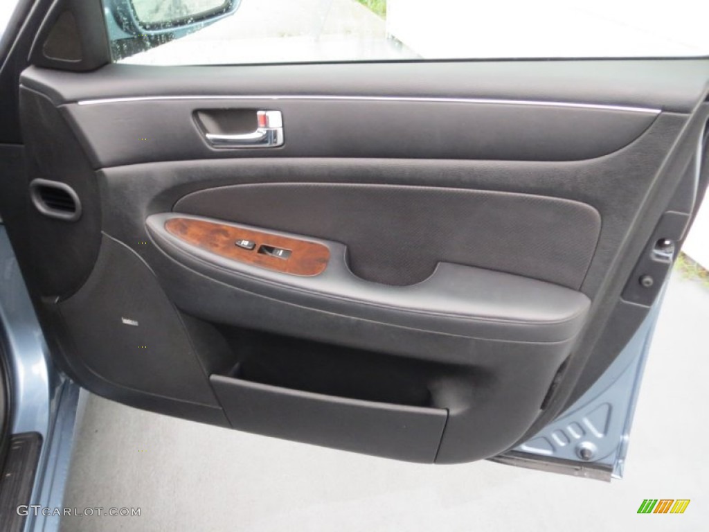 2009 Genesis 4.6 Sedan - Sterling Blue Metallic / Black photo #21