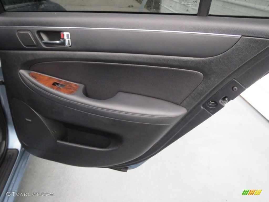 2009 Genesis 4.6 Sedan - Sterling Blue Metallic / Black photo #24