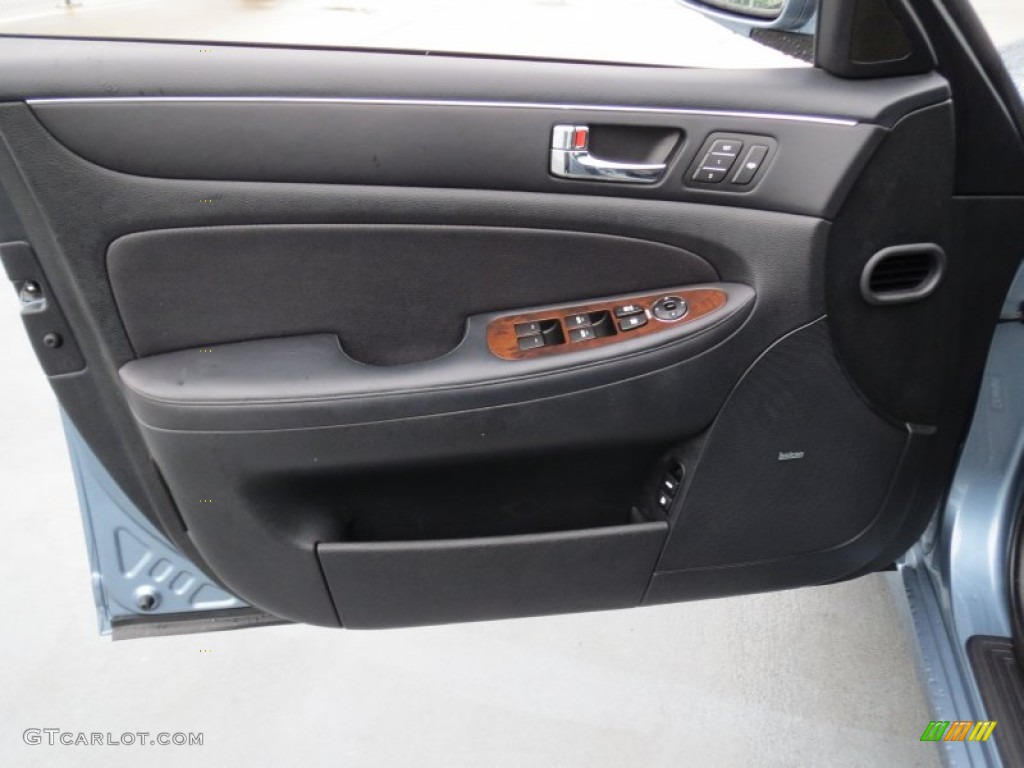 2009 Genesis 4.6 Sedan - Sterling Blue Metallic / Black photo #29