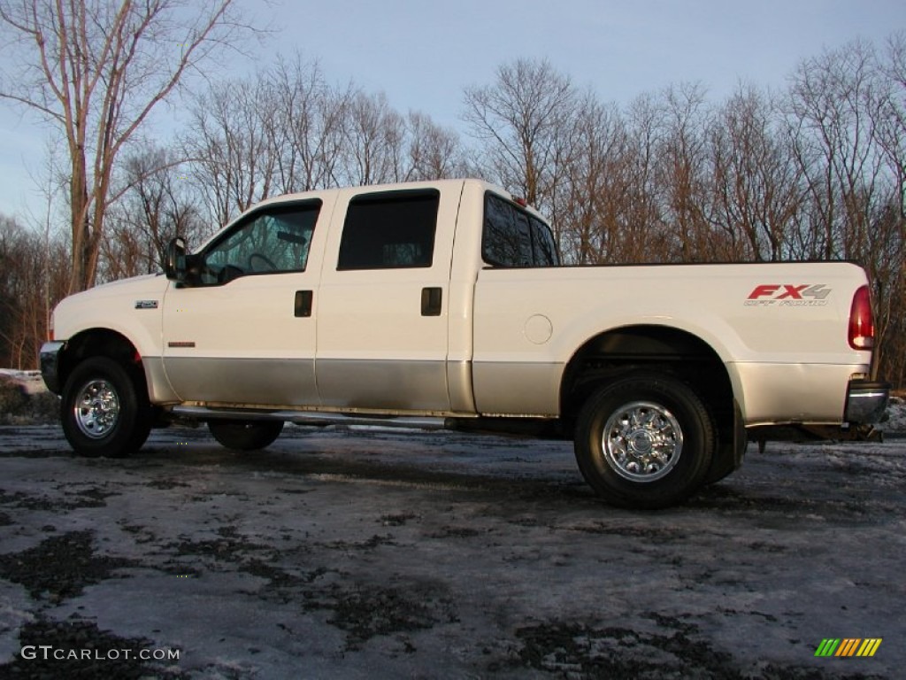 2004 F250 Super Duty FX4 Crew Cab 4x4 - Oxford White / Medium Flint photo #5