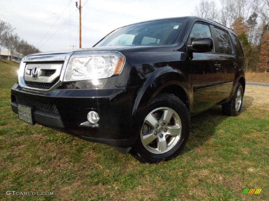 Crystal Black Pearl 2011 Honda Pilot EX-L Exterior Photo #75774656