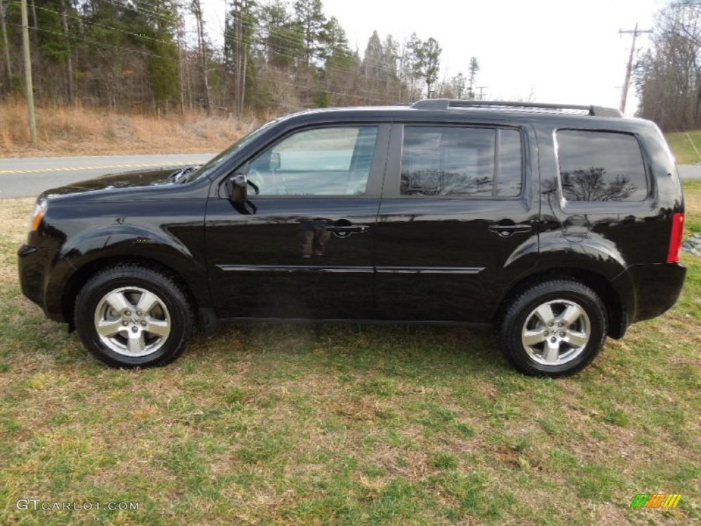 Crystal Black Pearl 2011 Honda Pilot EX-L Exterior Photo #75774689