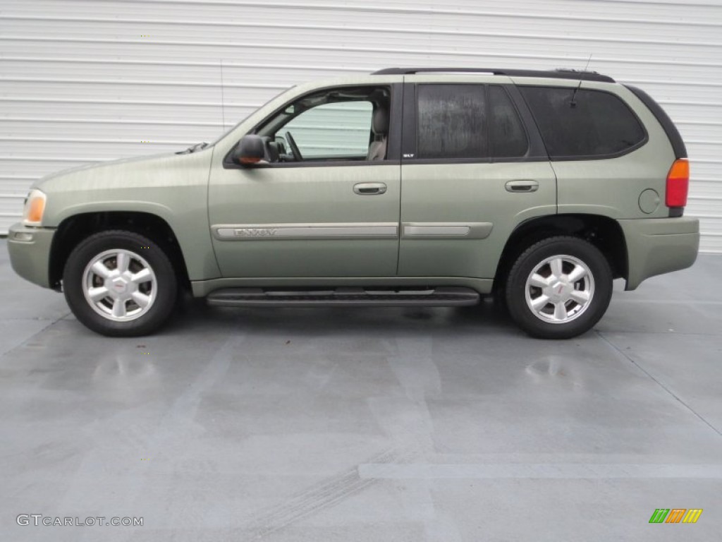 Silver Green Metallic 2003 GMC Envoy SLT Exterior Photo #75775388
