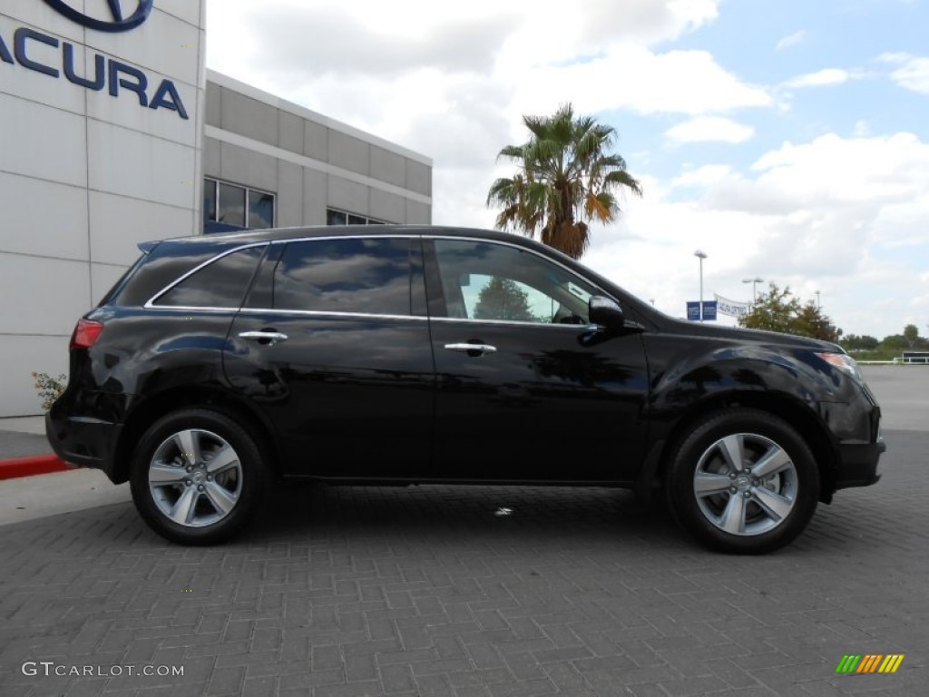 2013 MDX SH-AWD Technology - Crystal Black Pearl / Parchment photo #8