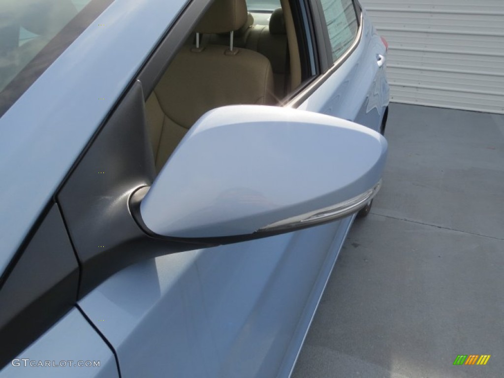 2013 Elantra Limited - Blue Sky Metallic / Beige photo #11