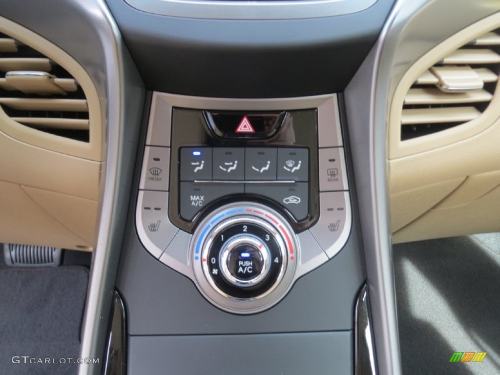 2013 Elantra Limited - Blue Sky Metallic / Beige photo #29