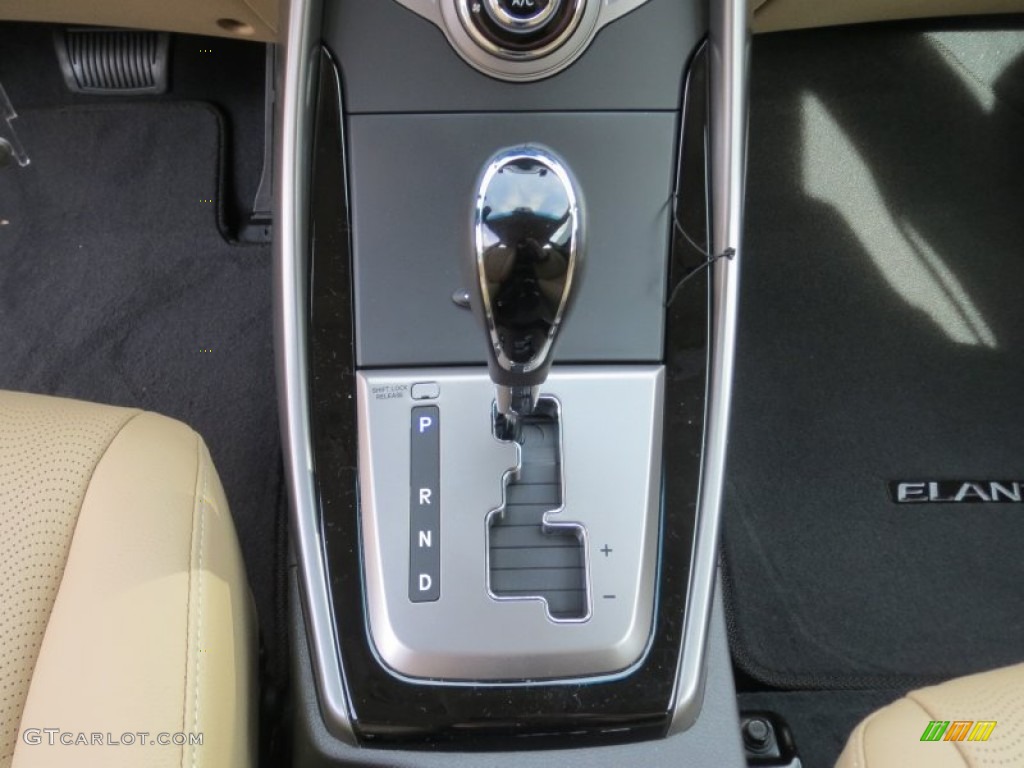 2013 Elantra Limited - Blue Sky Metallic / Beige photo #30