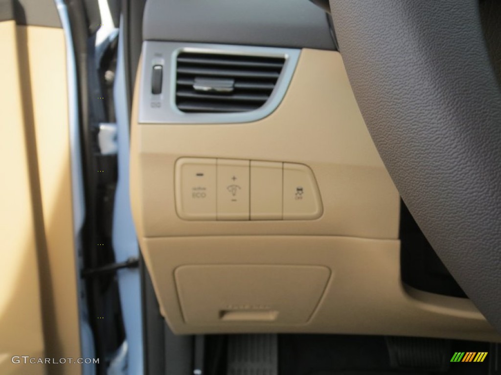 2013 Elantra Limited - Blue Sky Metallic / Beige photo #34