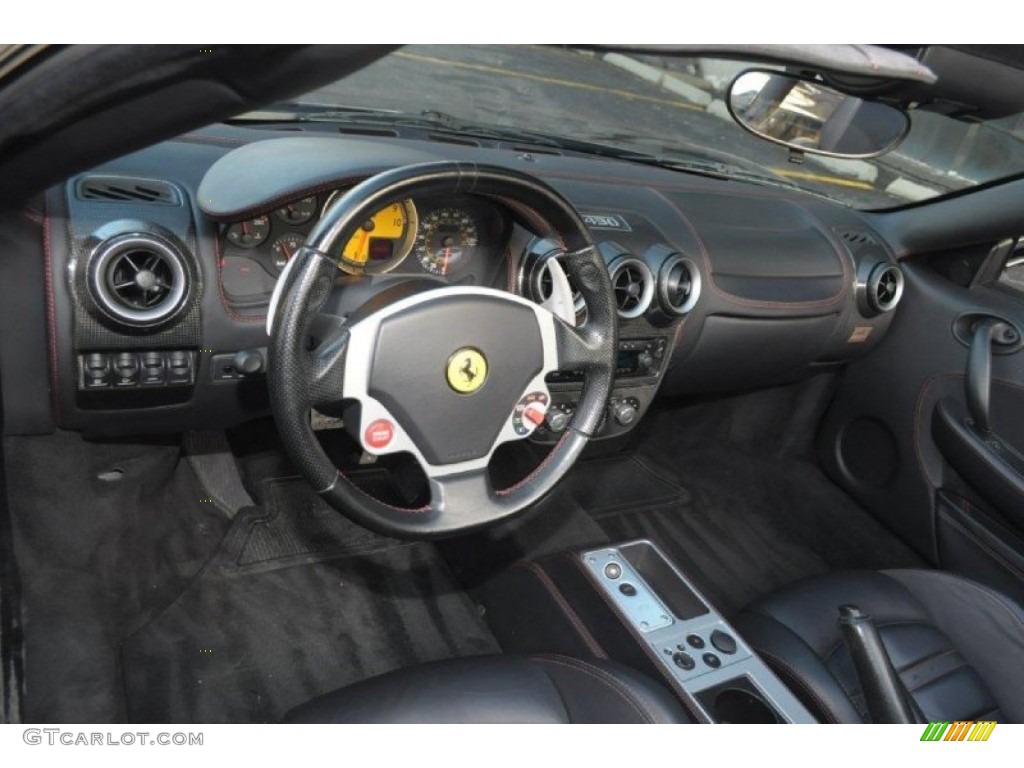 2006 F430 Spider F1 - Nuovo Nero Daytona (Black Metallic) / Nero (Black) photo #10