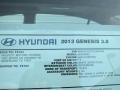 2013 White Satin Pearl Hyundai Genesis 3.8 Sedan  photo #38