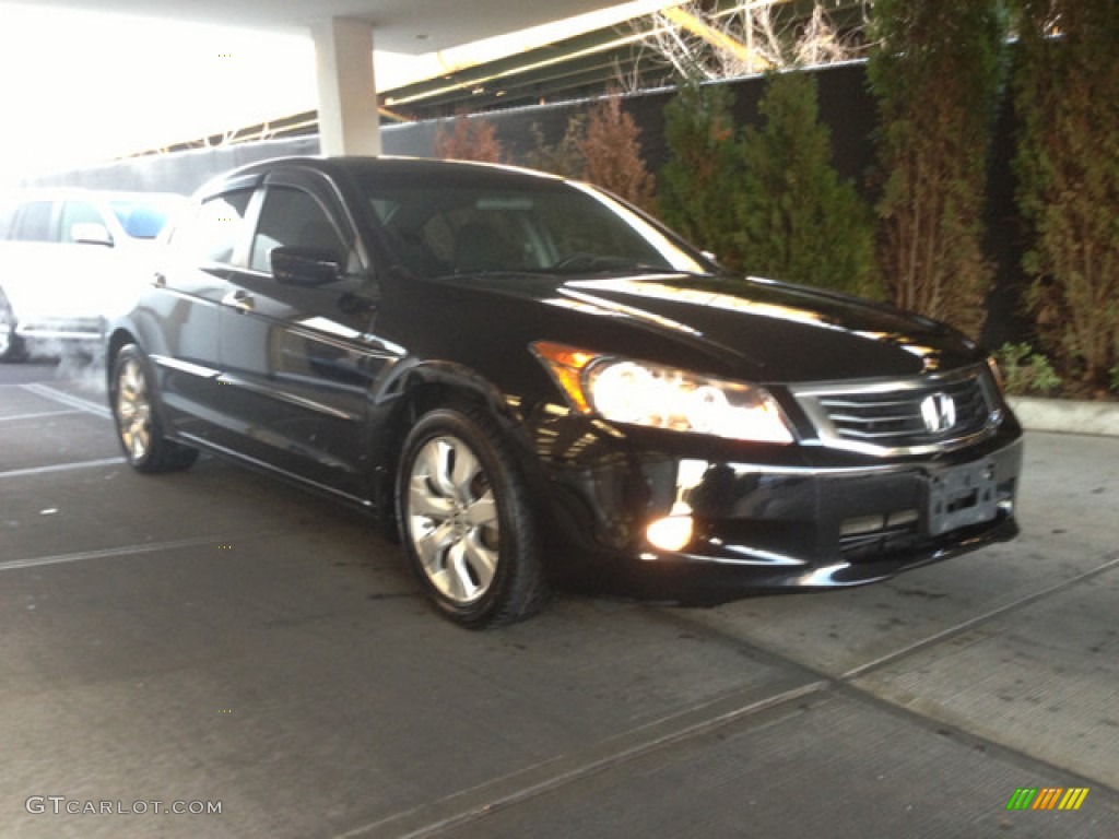 2008 Accord EX V6 Sedan - Nighthawk Black Pearl / Black photo #1