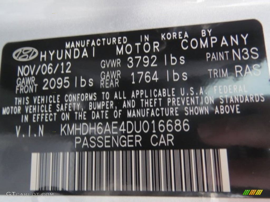 2013 Elantra Coupe GS - Silver / Gray photo #32