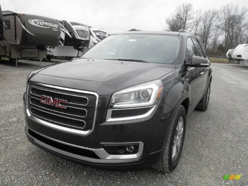 2013 Acadia SLT AWD - Iridium Metallic / Dark Cashmere photo #3