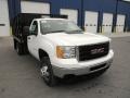 Summit White - Sierra 3500HD Regular Cab Stake Truck Photo No. 2