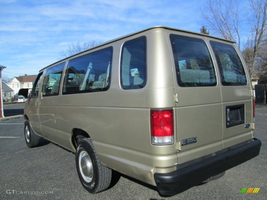 1999 E Series Van E350 Super Duty XL Extended Passenger - Harvest Gold Metallic / Medium Graphite photo #5