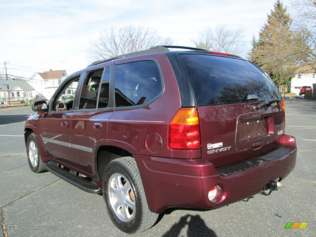 2007 Envoy SLT 4x4 - Cranberry Red Metallic / Ebony photo #5
