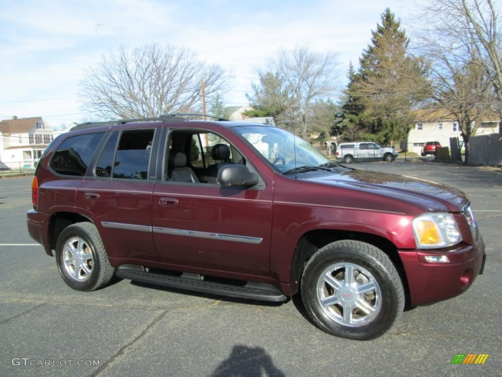 2007 Envoy SLT 4x4 - Cranberry Red Metallic / Ebony photo #10