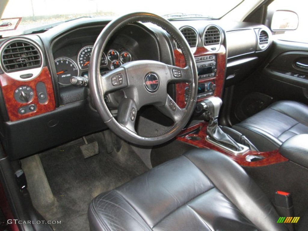 Ebony Interior 2007 GMC Envoy SLT 4x4 Photo #75783136