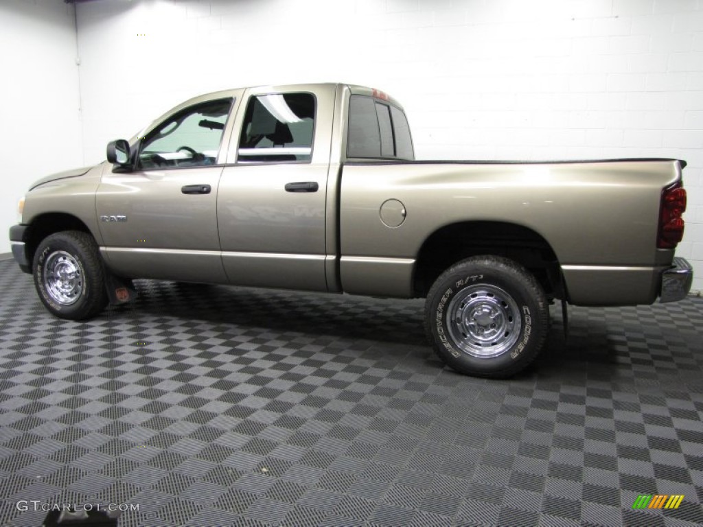 2008 Ram 1500 ST Quad Cab 4x4 - Light Khaki Metallic / Khaki photo #5