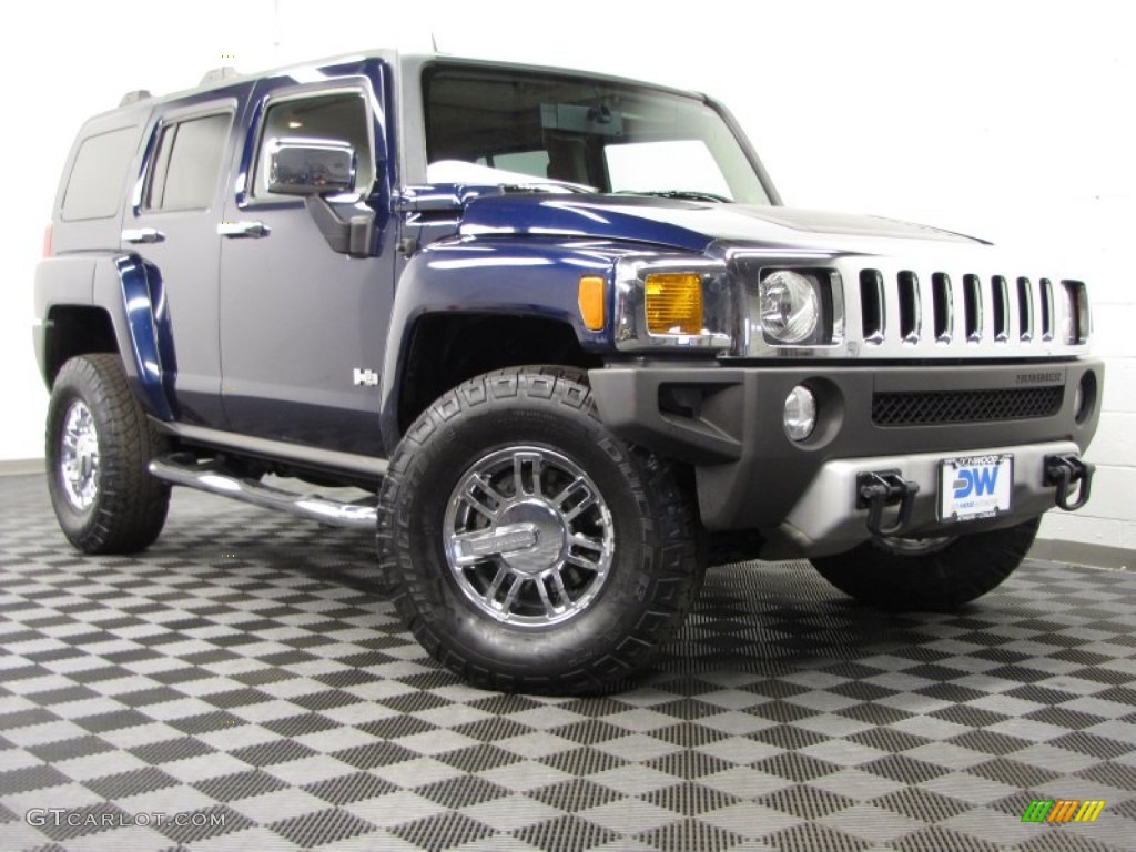 2008 H3 Alpha - Midnight Blue Metallic / Light Cashmere photo #1