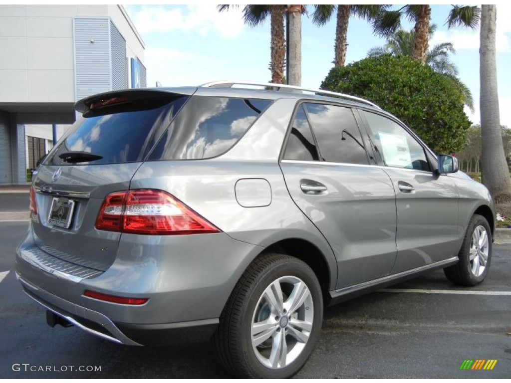 2013 ML 350 4Matic - Palladium Silver Metallic / Grey photo #3