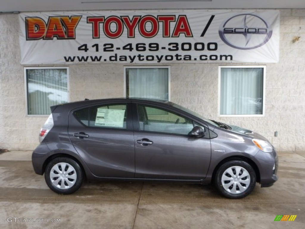 2012 Prius c Hybrid Two - Magnetic Gray Metallic / Light Blue Gray/Black photo #1